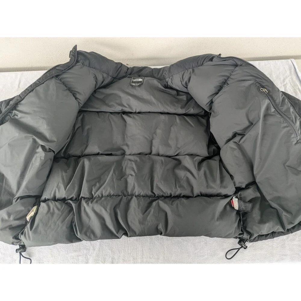 The North Face 700 Puffer Jacket Mens XL Black Down Nuptse (w 2 Pinholes, Pics)